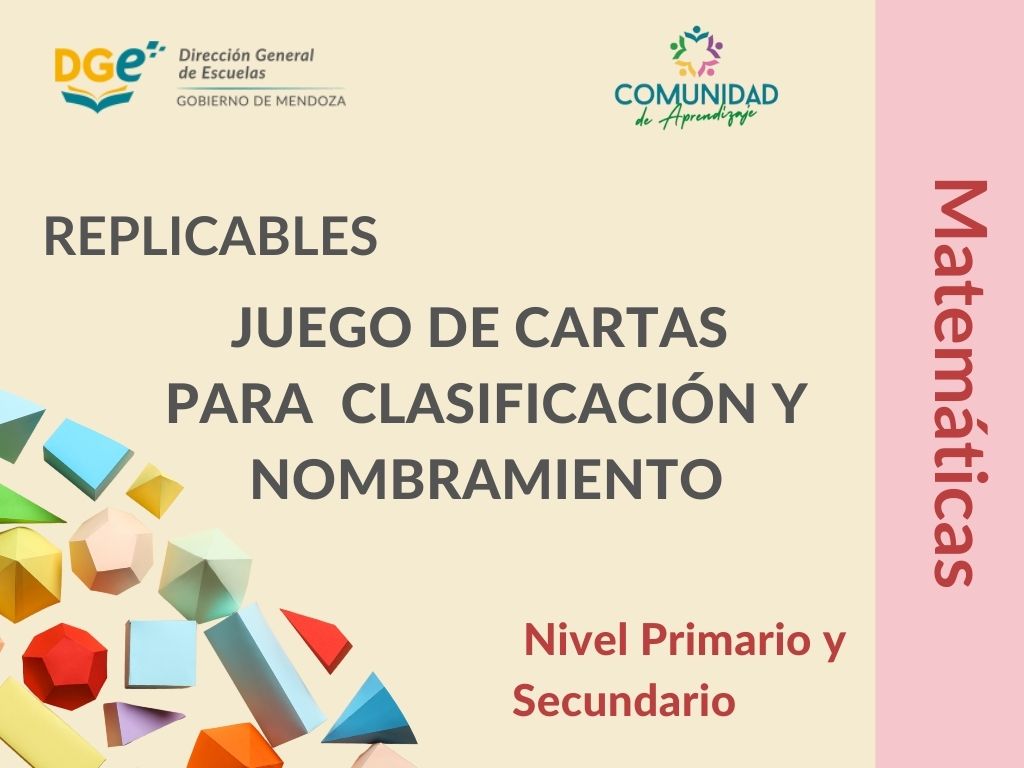 Juego de cartas para clasificación y nombramiento