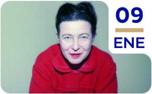 09 de enero. Nacimiento de Simone Beauvoir