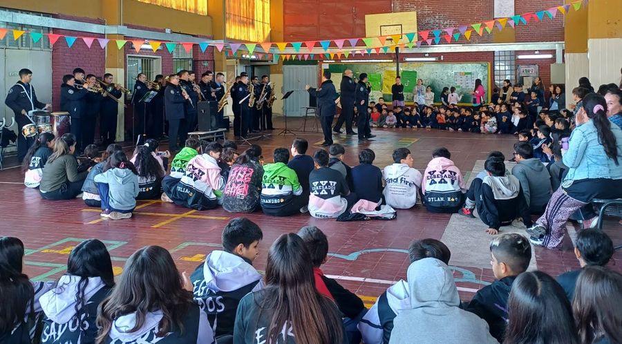 La Banda de la Policía de Mendoza fortalece las prácticas educativas y socioculturales