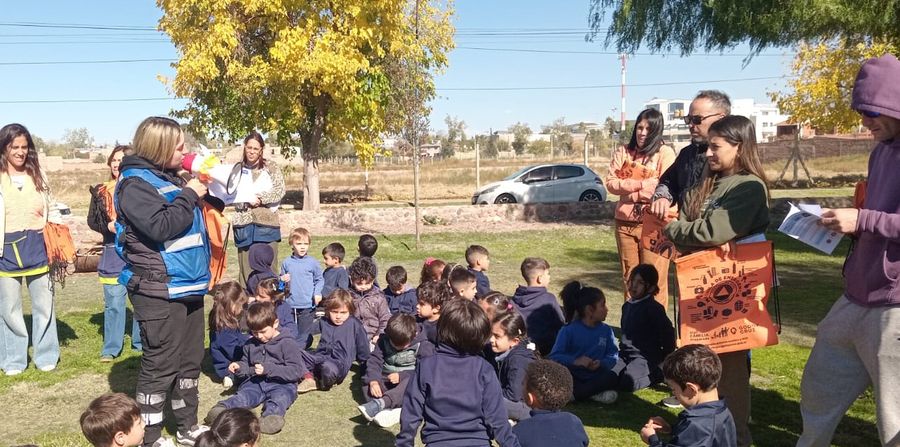 Alumnos del JIN Tren Trasandino participaron en un proyecto que fortalece la cultura preventiva
