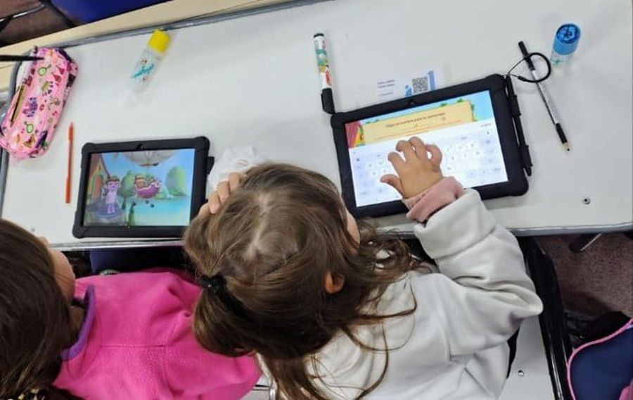 escuela Combate de Potrerillos -alumnos - nivel Primario - uso de la plataforma educativa digital Matific