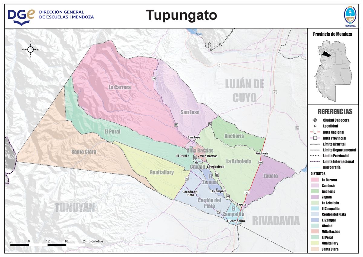Mapa de TUPUNGATO