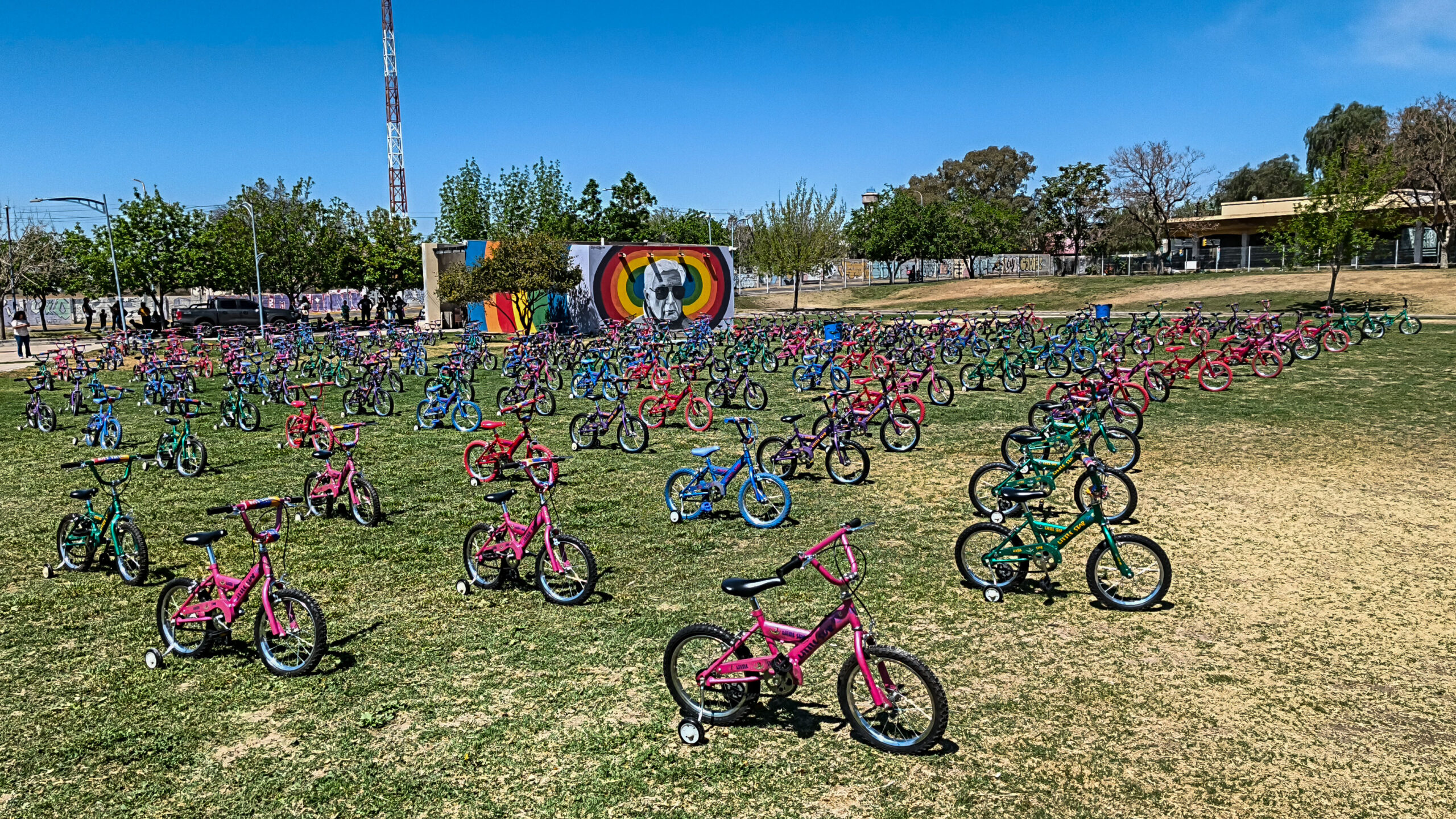 Bicicletas en el parque