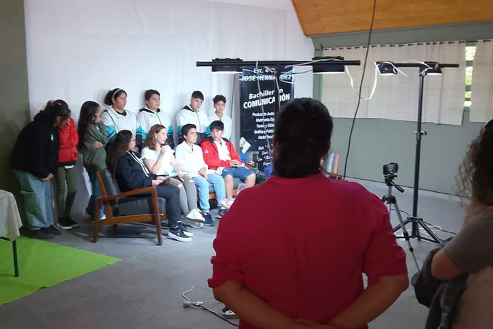 Estudiantes de la escuela José Hernández